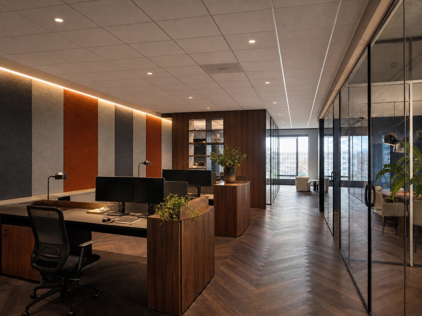 Open-plan kantoorproject met PETfelt wandpanelen