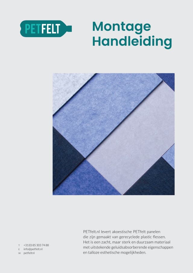 PETfelt DIY Montagegids