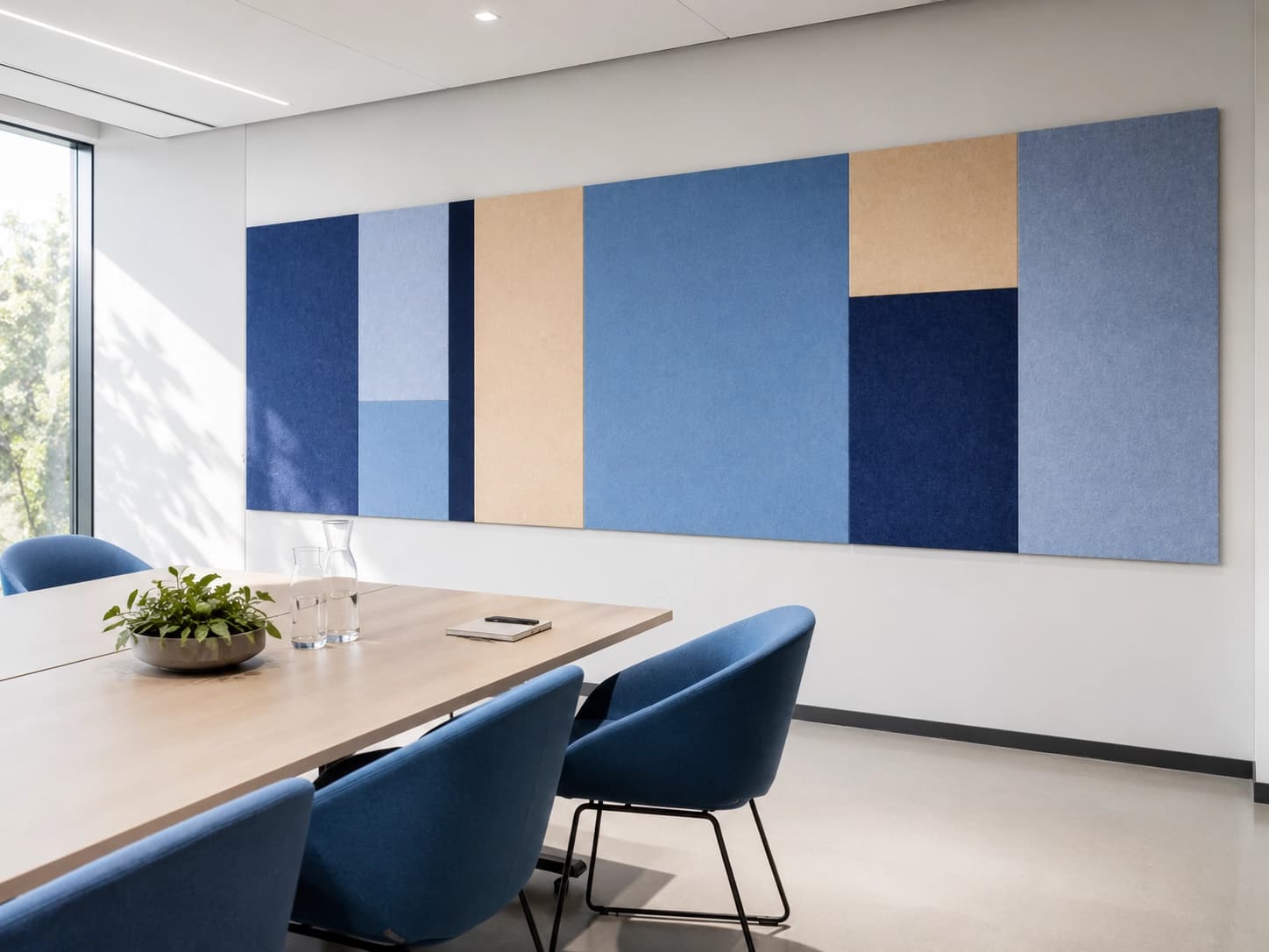 PETfelt wandpanelen als akoestische wandoplossing
