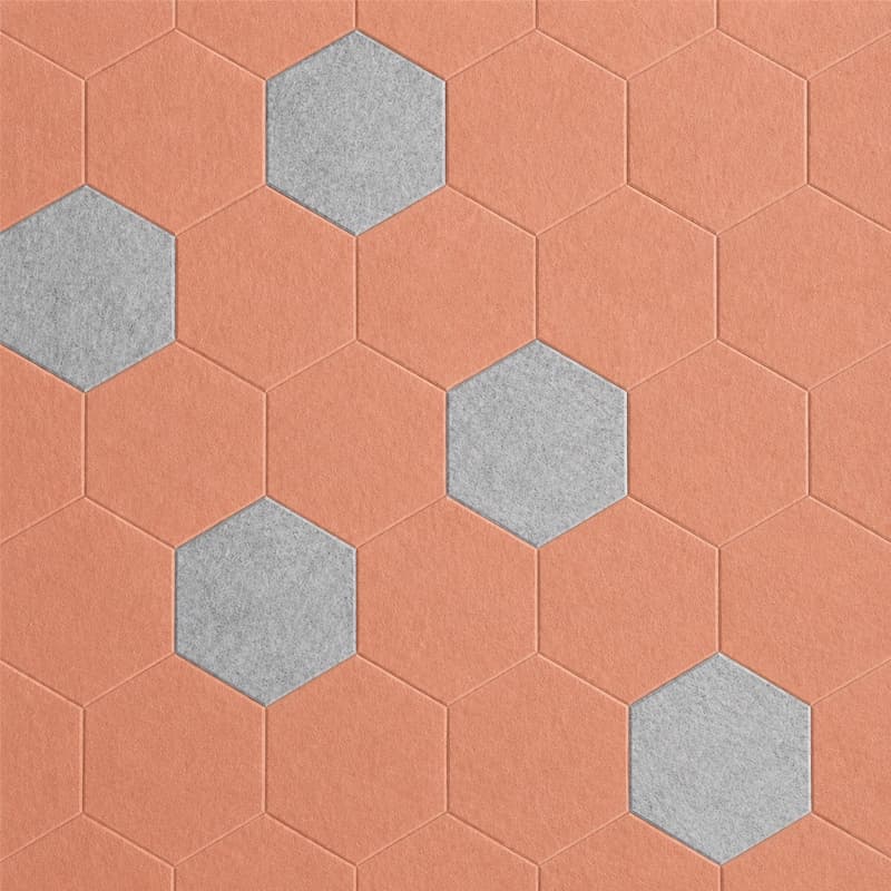 PETfelt wandtegels patroon Hexagons